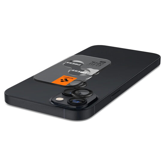 Spigen - GLAStR EZ Fit Optik Camera Protector 2 Pack voor Apple iPhone 14 / 14 Plus - Black