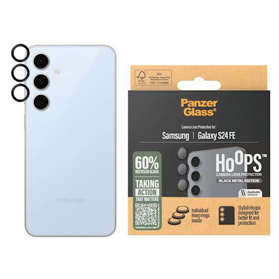 SAFE by PanzerGlass - Camera Protector Hoops voor Samsung Galaxy S24 FE - Black