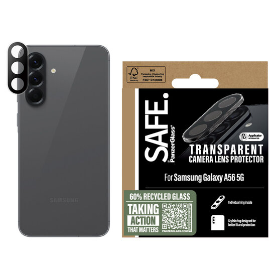 SAFE by PanzerGlass - Camera Lens Protector voor Samsung Galaxy new A55 5G - Transparent