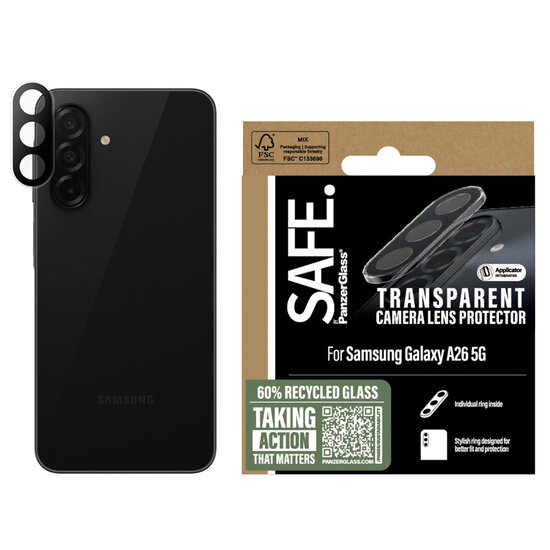 SAFE by PanzerGlass - Camera Lens Protector voor Samsung Galaxy A26 - Transparent