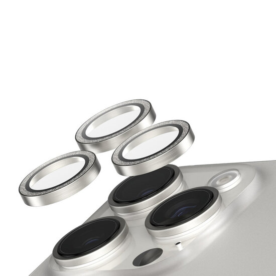SAFE by PanzerGlass - Camera Lens Protector voor Apple iPhone 16 Pro / 16 Pro Max - Glitter Silver