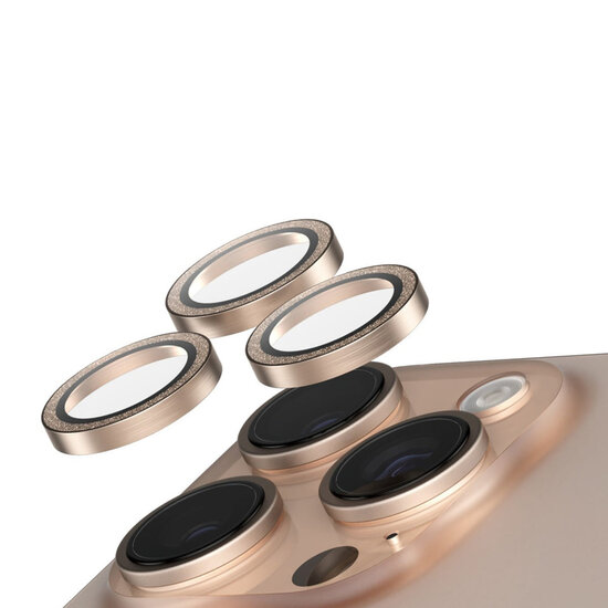 SAFE by PanzerGlass - Camera Lens Protector voor Apple iPhone 16 Pro / 16 Pro Max - Glitter Gold