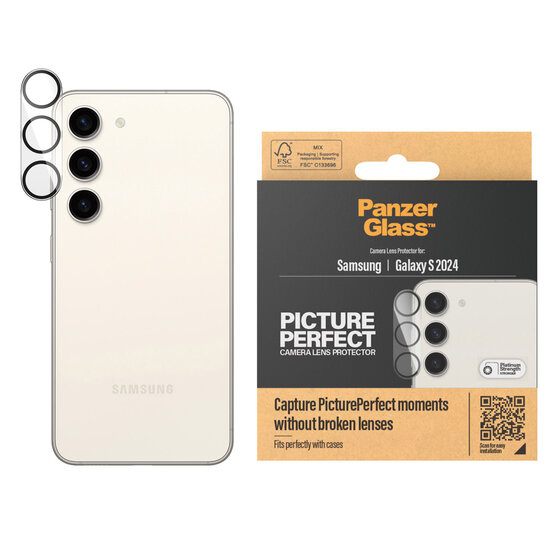PanzerGlass - Camera Protector voor Samsung Galaxy S24 - Transparent