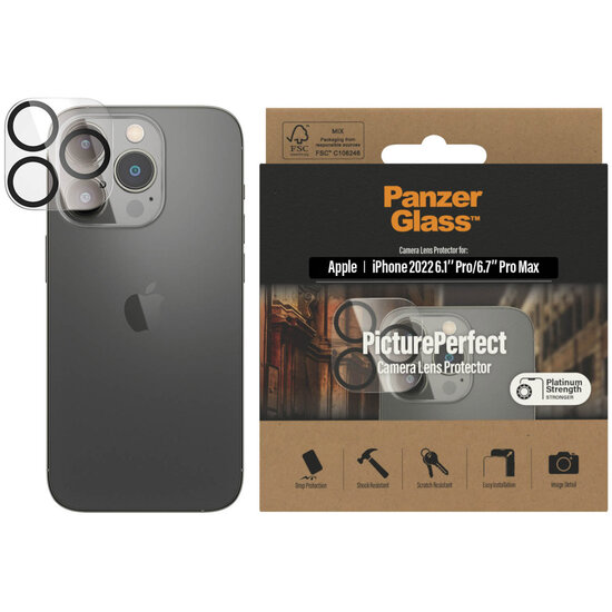 PanzerGlass - Camera Protector voor Apple iPhone 14 Pro / 14 Pro Max - Transparent