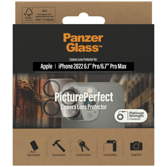 PanzerGlass - Camera Protector voor Apple iPhone 14 Pro / 14 Pro Max - Transparent