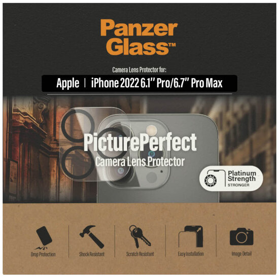 PanzerGlass - Camera Protector voor Apple iPhone 14 Pro / 14 Pro Max - Transparent