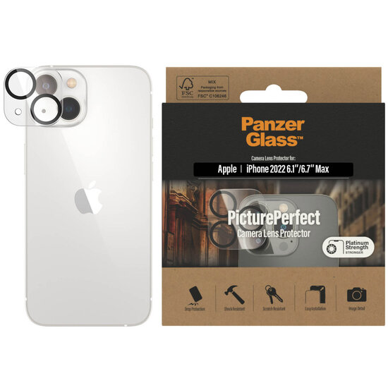 PanzerGlass - Camera Protector voor Apple iPhone 14 / 14 Plus - Transparent