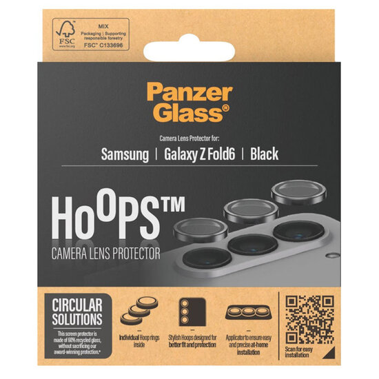 PanzerGlass - Camera Protector Hoops Optic Rings voor Samsung Galaxy Z Fold 6 - Transparent