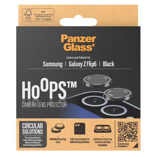PanzerGlass - Camera Protector Hoops Optic Rings voor Samsung Galaxy Z Flip 6 - Transparent