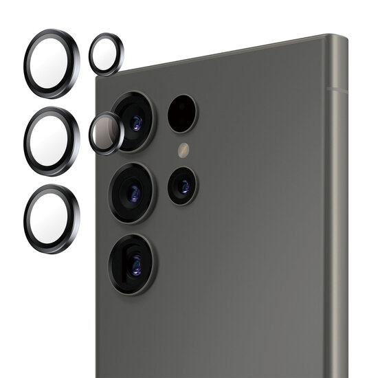 PanzerGlass - Camera Protector Hoops Optic Rings voor Samsung Galaxy S25 Ultra - Black