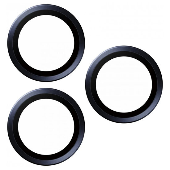 PanzerGlass - Camera Protector Hoops Optic Rings voor Apple iPhone 15 Pro / 15 Pro Max - Blue Metal