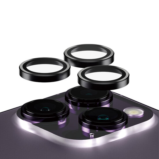PanzerGlass - Camera Protector Hoops Optic Rings voor Apple iPhone 14 Pro / 14 Pro Max - Transparent