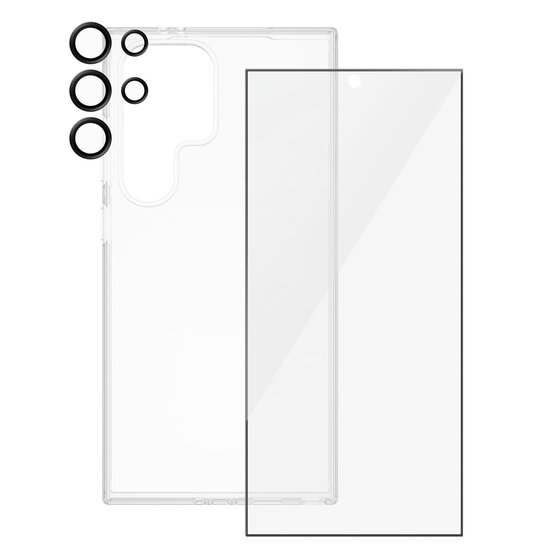SAFE by PanzerGlass - Safe 3-in-1 pack - Hoesje + screenprotector + camera protector voor Samsung Galaxy S24 Ultra - Transparent