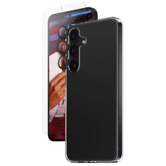 SAFE by PanzerGlass - Safe 3-in-1 pack - Hoesje + screenprotector + camera protector voor Samsung Galaxy S24 Plus - Transparent