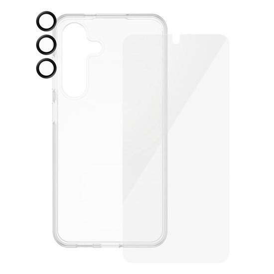 SAFE by PanzerGlass - Safe 3-in-1 pack - Hoesje + screenprotector + camera protector voor Samsung Galaxy S24 - Transparent