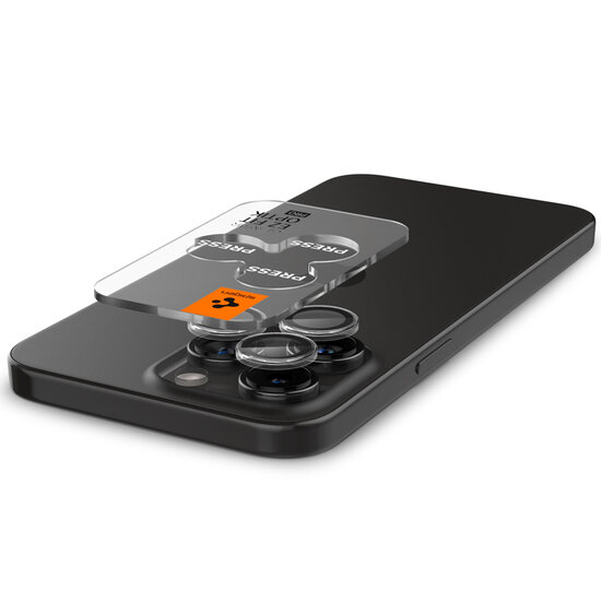 Spigen - Glas.tR EZFit Optik Lens Protector 2 pack voor Apple iPhone 15 Pro / 15 Pro Max - Transparent
