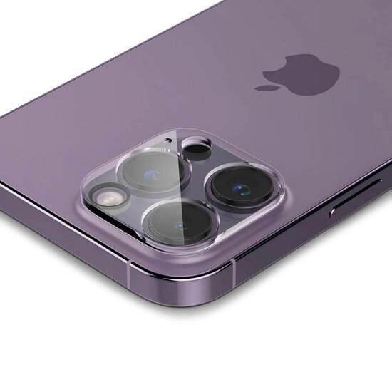 Spigen - Glas.tR EZFit Optik Lens Protector 2 pack voor Apple iPhone 14 Pro / 14 Pro Max - Transparent