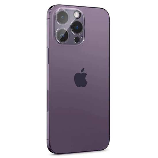 Spigen - Glas.tR EZFit Optik Lens Protector 2 pack voor Apple iPhone 14 Pro / 14 Pro Max - Transparent