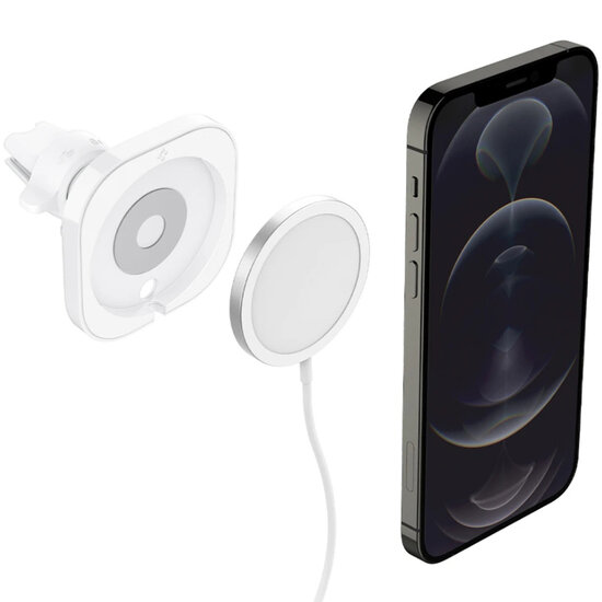 Spigen - Car Mount MagFit Car Holder MagSafe - White