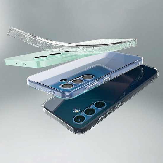 Spigen - Liquid Crystal Backcover voor Samsung Galaxy S25 Plus - Crystal Quartz