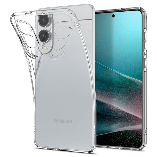 Spigen - Liquid Crystal Backcover voor Samsung Galaxy S25 Edge - Crystal Clear