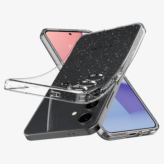 Spigen - Liquid Crystal Backcover voor Samsung Galaxy S24 - Glitter Crystal Quartz
