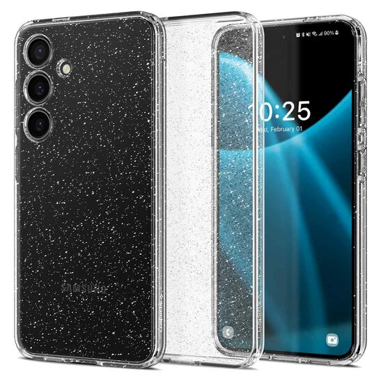 Spigen - Liquid Crystal Backcover voor Samsung Galaxy S24 - Glitter Crystal Quartz