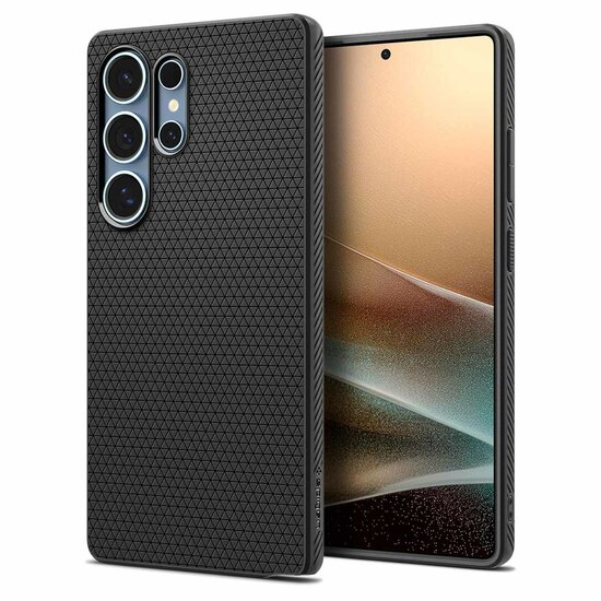 Spigen - Liquid Air Backcover voor Samsung Galaxy S25 Ultra - Matte Black