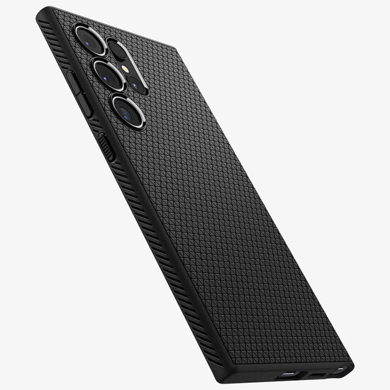 Spigen - Liquid Air Backcover voor Samsung Galaxy S24 Ultra - Matte Black
