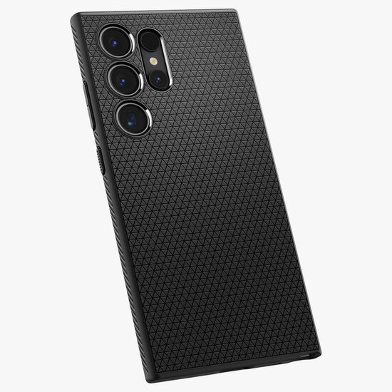 Spigen - Liquid Air Backcover voor Samsung Galaxy S24 Ultra - Matte Black
