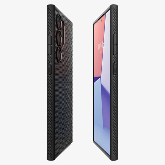 Spigen - Liquid Air Backcover voor Samsung Galaxy S24 Ultra - Matte Black