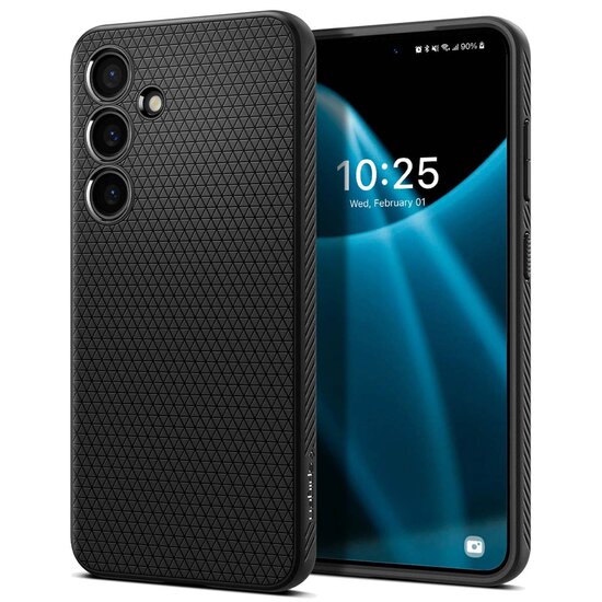 Spigen - Liquid Air Backcover voor Samsung Galaxy S24 Plus - Matte Black