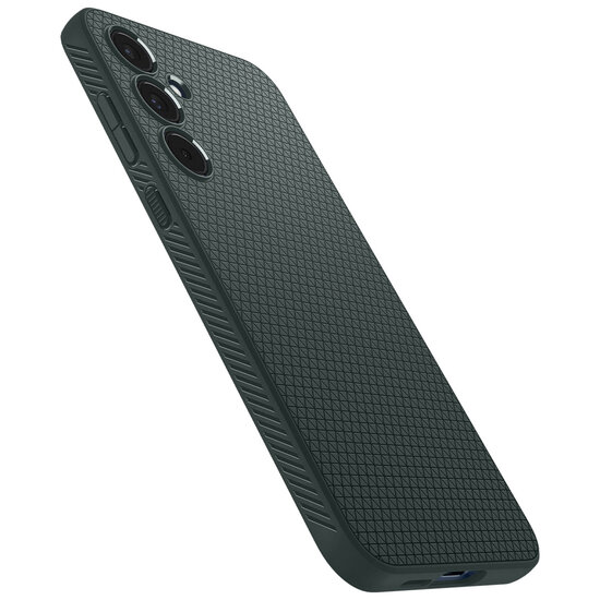 Spigen - Liquid Air Backcover voor Samsung Galaxy A55 - Abyss Green