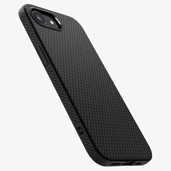 Spigen - Liquid Air Backcover voor Apple iPhone 16e - Matte Black