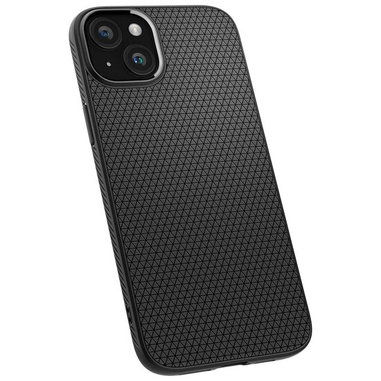 Spigen - Liquid Air Backcover voor Apple iPhone 15 - Matte Black