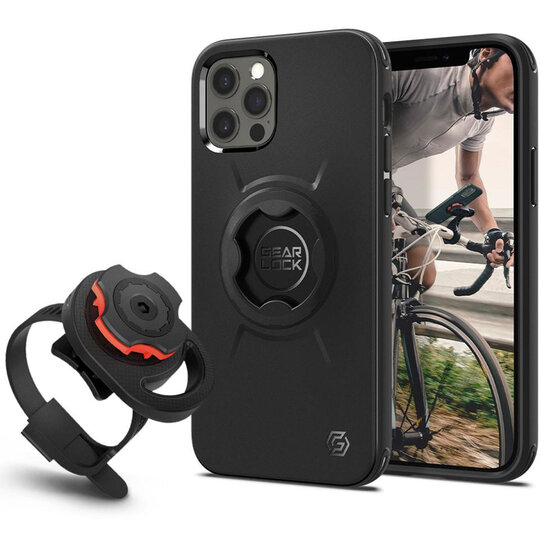Spigen - GearLock Backcover voor Apple iPhone 12 (Pro) - Black