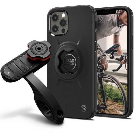 Spigen - GearLock Backcover voor Apple iPhone 12 (Pro) - Black