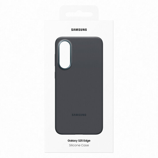Samsung - Originele Silicone Backcover voor Samsung Galaxy S25 Edge - Black