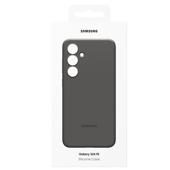 Samsung - Originele Silicone Backcover voor Samsung Galaxy S24 FE - Black