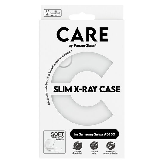 CARE by PanzerGlass - Fashion Backcover XR voor Samsung Galaxy A56 - Transparent