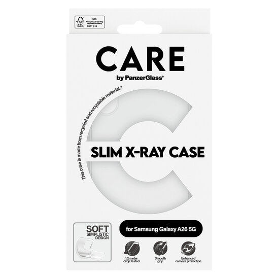 CARE by PanzerGlass - Fashion Backcover XR voor Samsung Galaxy A26 - Transparent