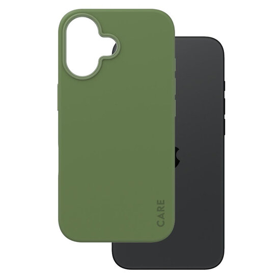 CARE by PanzerGlass - Fashion Backcover MagSafe voor Apple iPhone 16 - Green