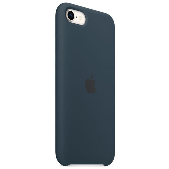 Apple - Silicone Backcover voor Apple iPhone SE (2022 / 2020) / 8 / 7 - Abyss Blue