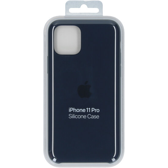 Apple - Silicone Backcover voor Apple iPhone 11 Pro - Midnight Blue