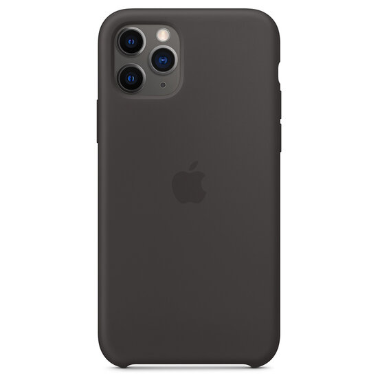 Apple - Silicone Backcover voor Apple iPhone 11 Pro - Black
