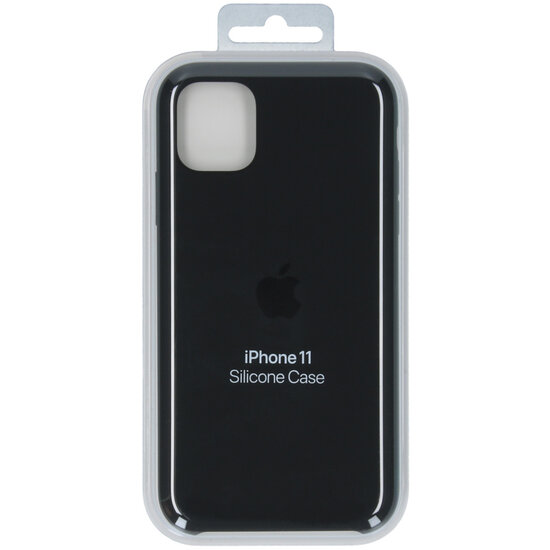 Apple - Silicone Backcover voor Apple iPhone 11 - Black