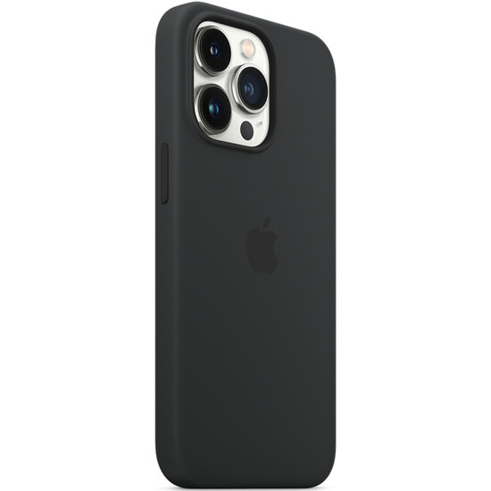 Apple - Silicone Backcover MagSafe voor de iPhone 13 Pro - Midnight