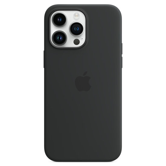 Apple - Silicone Backcover MagSafe voor Apple iPhone 14 Pro Max - Midnight