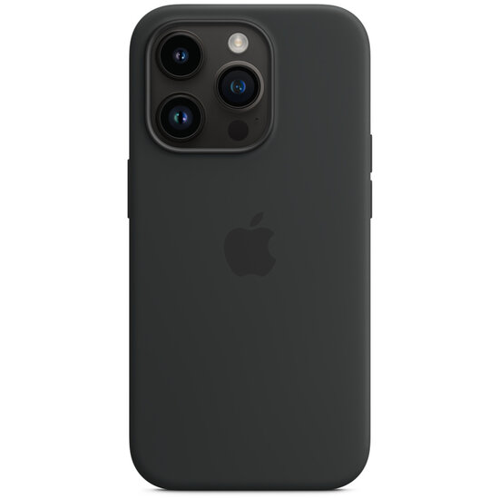 Apple - Silicone Backcover MagSafe voor Apple iPhone 14 Pro - Midnight