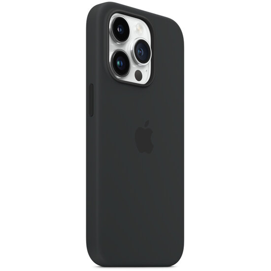 Apple - Silicone Backcover MagSafe voor Apple iPhone 14 Pro - Midnight